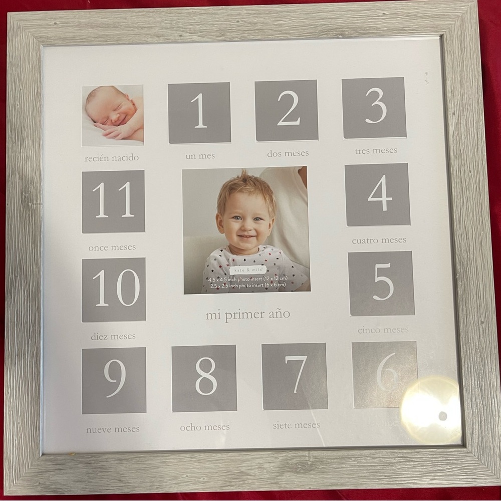 Kate and milo milestone frame